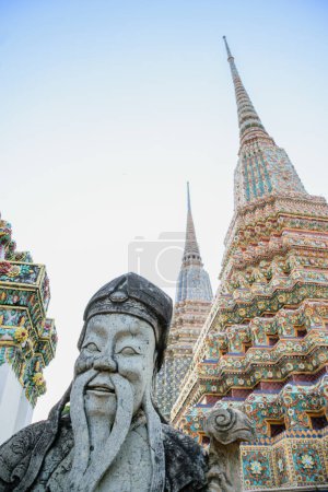 Téléchargez les photos : Stupa et Pagode du temple de Wat Pho et Grand Palace Bangkok.Thailand - en image libre de droit