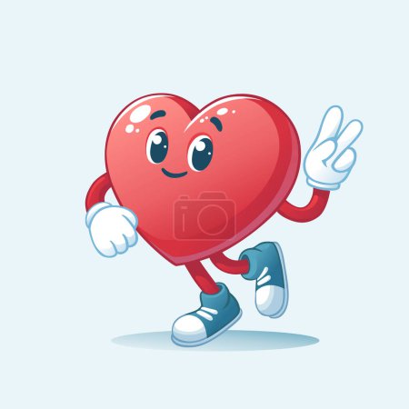 Photo for Ignite passion and playfulness with our captivating vector illustration featuring an emoji love heart shape, designed to infuse your projects with romantic vibes this Valentine's Day - Royalty Free Image