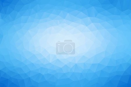 Illustration for Abstract gradient blue low poly, triangle mosiac background vector illustration. - Royalty Free Image