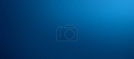 Photo for Panoramic clean and gradient dark blue background - Royalty Free Image