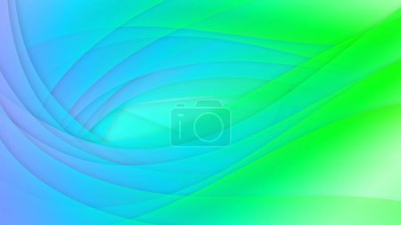 abstrakter Hintergrund aus grünen und blauen kombinieren Welle 