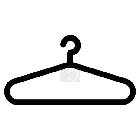 Illustration for Hanger icon vector isolated on white background . Clothes hanger - Royalty Free Image
