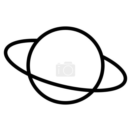 Illustration for Saturn icon vector . Planet icon vector illustration isolated on white background. - Royalty Free Image