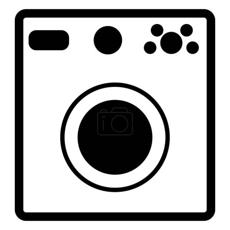 Illustration for Washing machine icon. electric appliances icon line style . vector illustration . laundry icon - Royalty Free Image