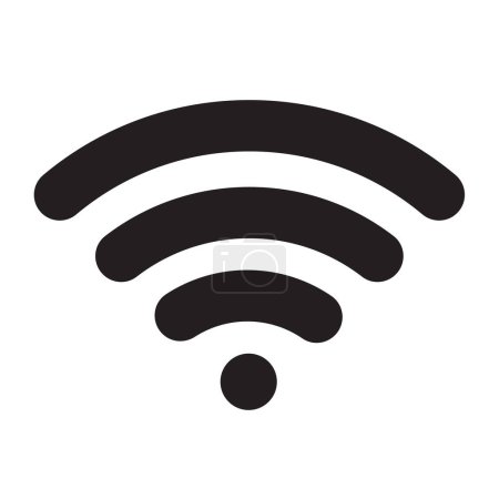 Téléchargez les photos : Vecteur d'icône Wifi, panneau Internet sans fil. Symbole d'accès Internet distant - en image libre de droit