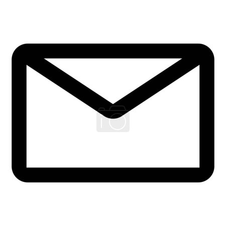 Ilustración de Icono de correo electrónico. Envolvente icono de correo. Mensaje enviar símbolo de carta. Ilustración vectorial - Imagen libre de derechos