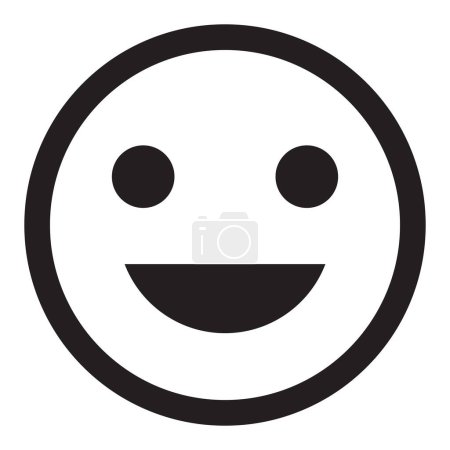 Téléchargez les photos : Sourire visage icône vecteur. icône heureuse. rire icône symbole - en image libre de droit