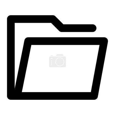 Folder icon vector . Admin sign. Office symbol in trendy style
