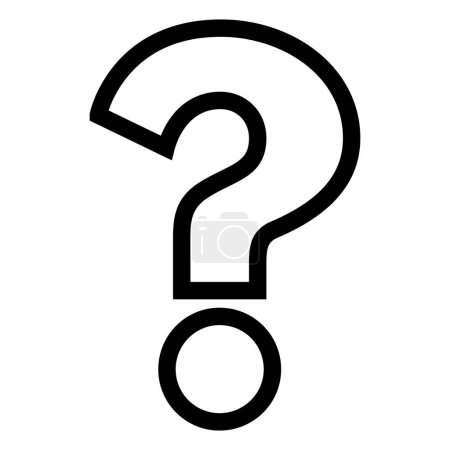 question icon in trendy line style . help sign icon vector