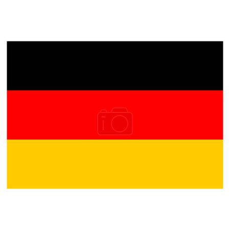 Ilustración de Bandera de Alemania. Bandera nacional de Alemania. Ilustración vectorial. - Imagen libre de derechos