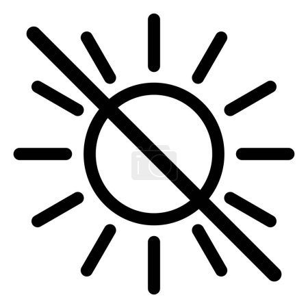 Téléchargez les photos : Tenir à l'écart du vecteur direct d'icône de lumière du soleil. Concept d'emballage - en image libre de droit