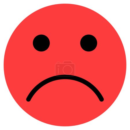 Téléchargez les illustrations : Icône emoji en colère. Angry face icône vecteur isolé sur fond blanc - en licence libre de droit