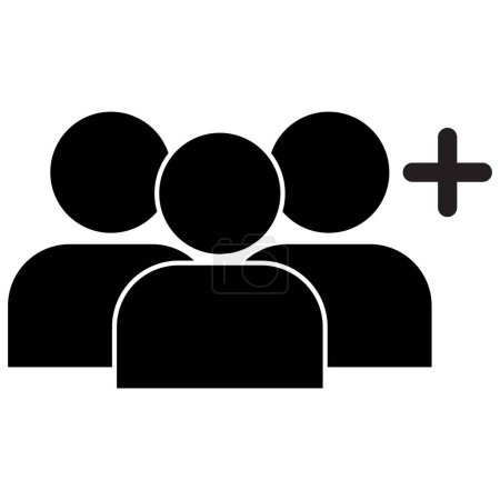 Create new group icon . Add users icon . Add group icon vector