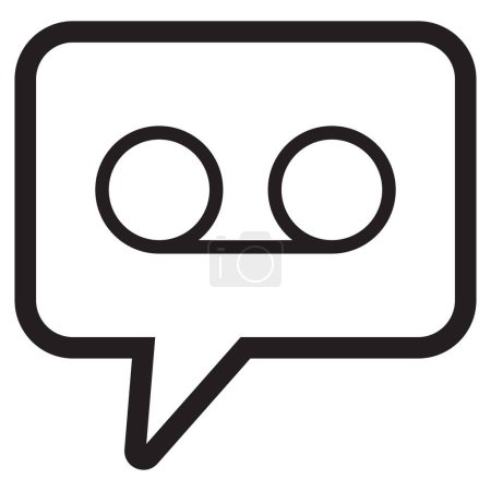 Voice message icon . Voicemail icon . Recording voice icon vector 