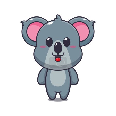 Ilustración de Cute koala cartoon vector illustration. - Imagen libre de derechos
