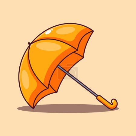 Illustration for Cartoon vector illustration of umbrella. - Royalty Free Image