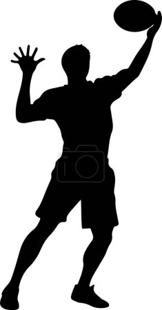 sportsman throwing ultimate frisbee flying disc silhouette vector illustration