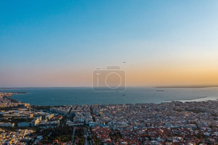Photo for City of Thessaloniki in Greece on background - Royalty Free Image