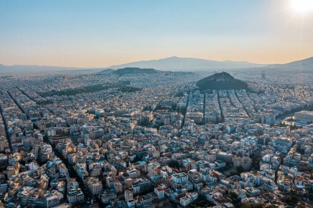 Photo for City of Athens in Greece on background - Royalty Free Image