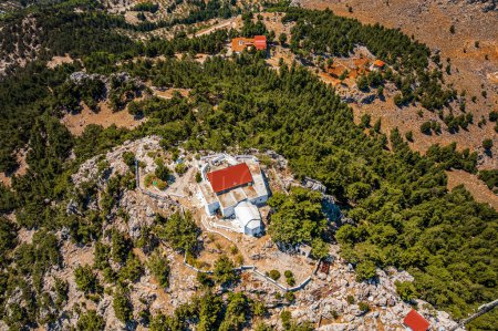 Foto de Tsampika Monastery in Rhodes, Greece - Imagen libre de derechos