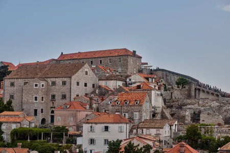 Foto de Panorama, vista aérea de Dubrovnik, Croacia - Imagen libre de derechos