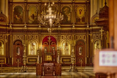 Photo for Interior of the church on background - Royalty Free Image