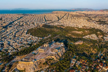 Photo pour Acropole d'Athènes en Grèce sur fond - image libre de droit