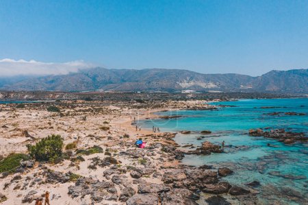 Foto de Playa Elafonisi en Creta, Grecia - Imagen libre de derechos