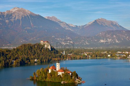 Téléchargez les photos : Lac de Bled en Slovénie - en image libre de droit