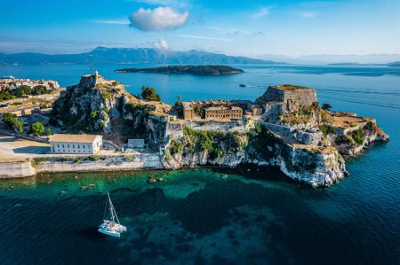 Antiguo Fortaleza Veneciana en Corfú, Grecia