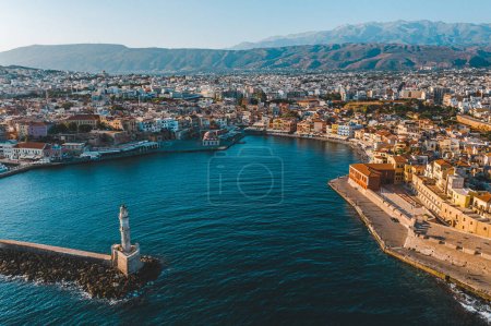 Foto de Old Town of Chania in Crete, Greece - Imagen libre de derechos