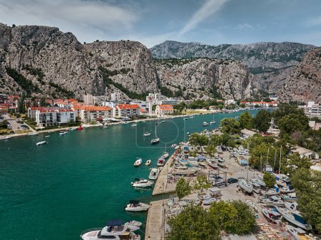 Photo for Town of Omi in Croatia on background - Royalty Free Image
