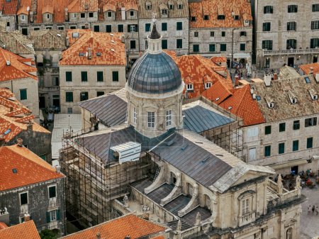 Foto de Panorama, vista aérea de Dubrovnik, Croacia - Imagen libre de derechos