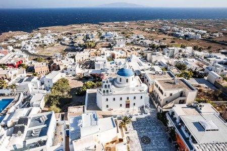 Photo for Aerial view on Santorini island, Greece - Royalty Free Image