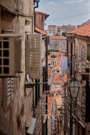 Téléchargez les photos : Panorama, aerial view on Dubrovnik, Croatia - en image libre de droit