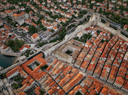 Foto de Panorama, aerial view on Dubrovnik, Croatia - Imagen libre de derechos