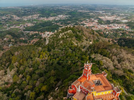 Photo for Park and National Palace of Pena in Sintra, Portugal - Royalty Free Image