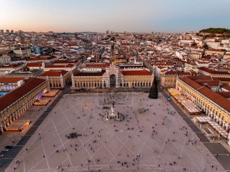 Photo for Beautiful view of Lisbon City in Portugal during winter holidays - Royalty Free Image