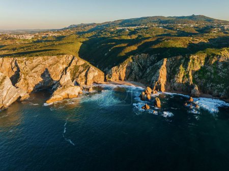 Photo for Aerial drone view of Praia da Ursa in Portugal - Royalty Free Image