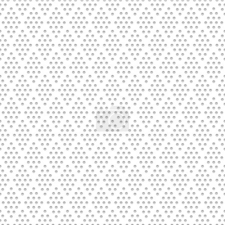 Illustration for Athletic fabric texture. Jersey sport seamless pattern, nylon polyester material for basketball and football t-shirt. Sports uniform silky textile vector mesh. Geometric rhombus shapes with gray dots - Royalty Free Image