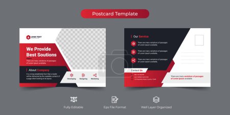 Photo for Creative business postcard template - Royalty Free Image