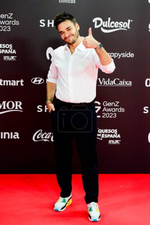 Foto de David Moreno en la photocall durante la Gala GenZ Awards 2023 celebrada en la Estación de Música de Madrid España 14 de noviembre de 2023. - Imagen libre de derechos