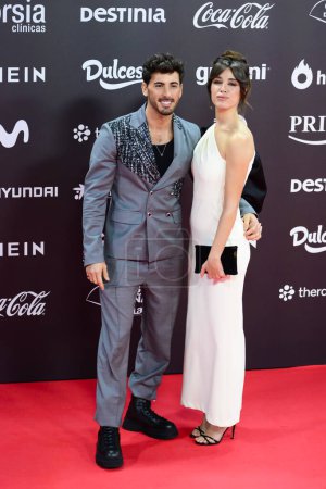 Téléchargez les photos : Ivan Gonzalez et Teresa Bass au photocall lors du Gala GenZ Awards 2023 qui s'est tenu à la Music Station, à Madrid Espagne 14 novembre 2023. - en image libre de droit