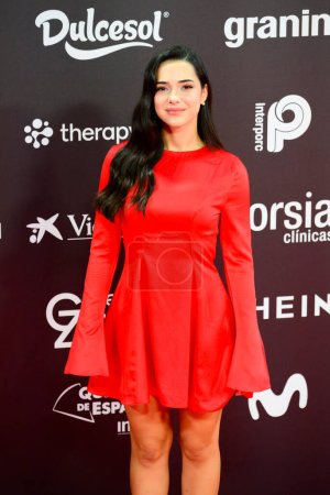 Téléchargez les photos : Angela Marmol au photocall lors du Gala GenZ Awards 2023 qui s'est tenu à la Station de Musique, à Madrid Espagne 14 novembre 2023. - en image libre de droit