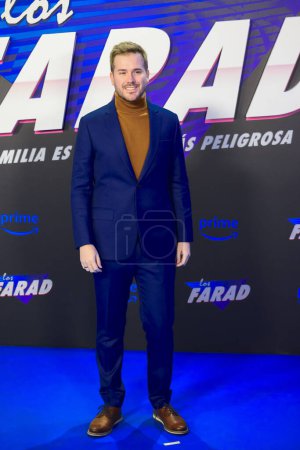 Photo for Javier Ruescas posing during the Premiere of the Prime series, The Farad, Los Farad, at the Cine Callao Madrid Spain December 5th 2023 - Royalty Free Image