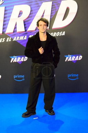 Photo for Ignacio Mateos posing during the Premiere of the Prime series, The Farad, Los Farad, at the Cine Callao Madrid Spain December 5th 2023 - Royalty Free Image