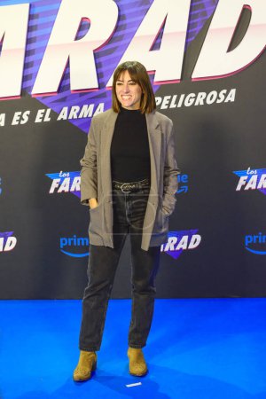 Foto de Marina Campos Albiol posa durante el estreno de la serie Prime, The Farad, Los Farad, en el Cine Callao Madrid España 5 de diciembre de 2023 - Imagen libre de derechos