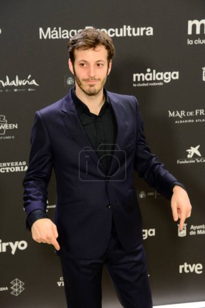 Téléchargez les photos : Alberto Ammann pose pour les médias lors du photocall du 27ème Festival de Malaga 27 Festival De Mlaga présentation au Théâtre Royal, Madrid Espagne 15 février 2024 - en image libre de droit