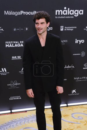 Photo for Posed for the media during the red carpet photocall of the 27th Malaga Festival  27 Festival De Mlaga presentation at the Royal Theatre, Madrid Spain February 15th 2024 - Royalty Free Image
