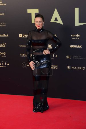 Photo for Aitana Sanchez Gijon attended the Talia Awards 2024 for the Performing Arts Academy of Spain posing during the photocall at the Teatro Espanol de Madrid, Spain April 22nd 2024 - Royalty Free Image
